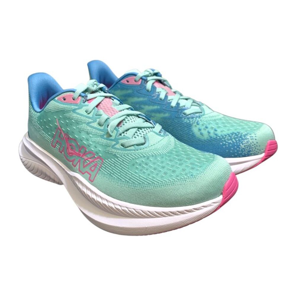 Jadeite/Alpine Blue - HOKA One One Mach 6 Women's Running Shoe – Lightweight Eve